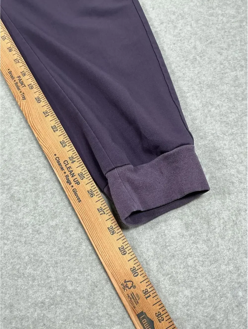 Figs Purple Jogger Pants with Zipper Pocket and Drawstring Waist (468)